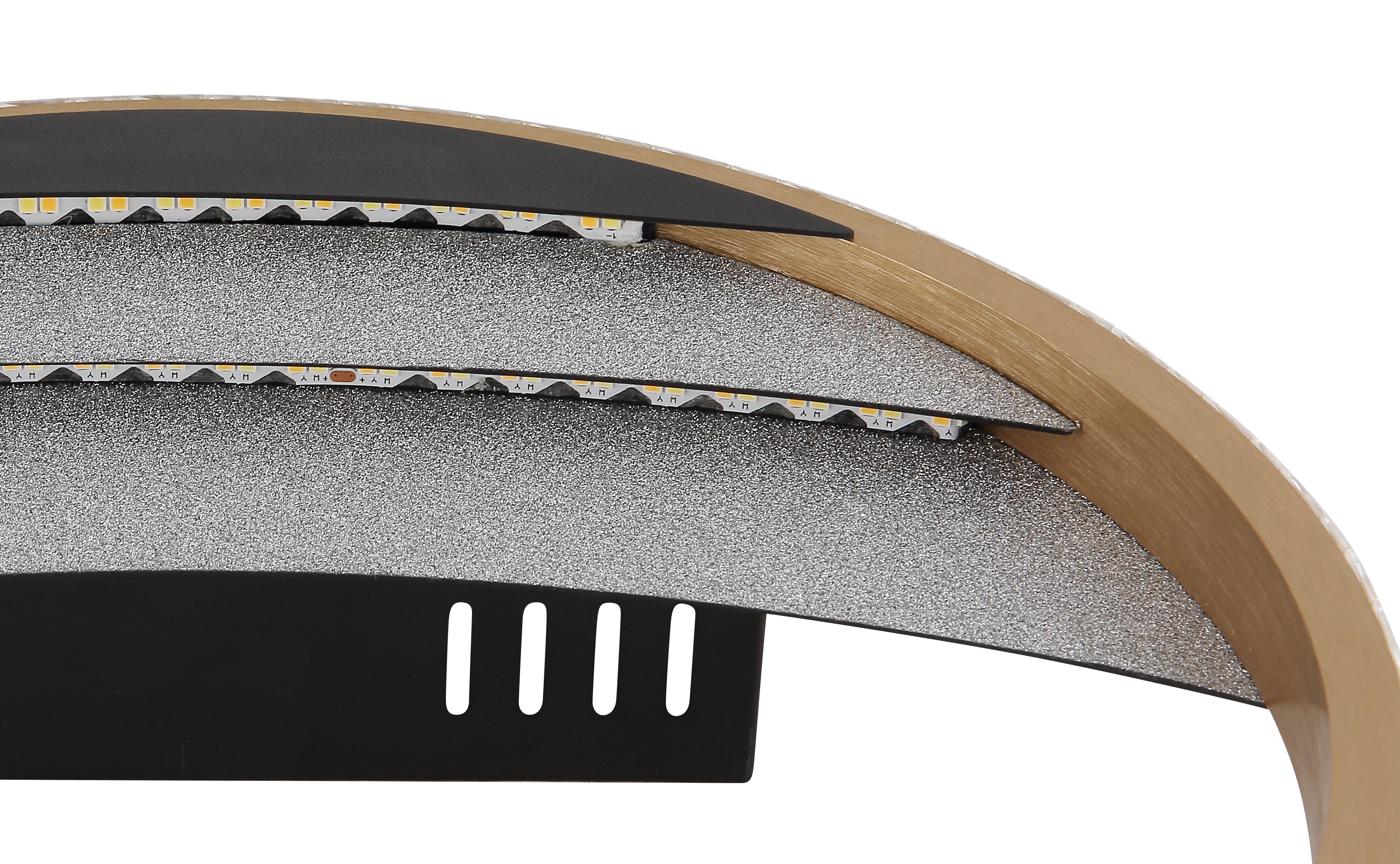 Globo Lighting CONSTANCE 48493-12 – Plafoniera LED rotonda in oro spazzolato e cristalli