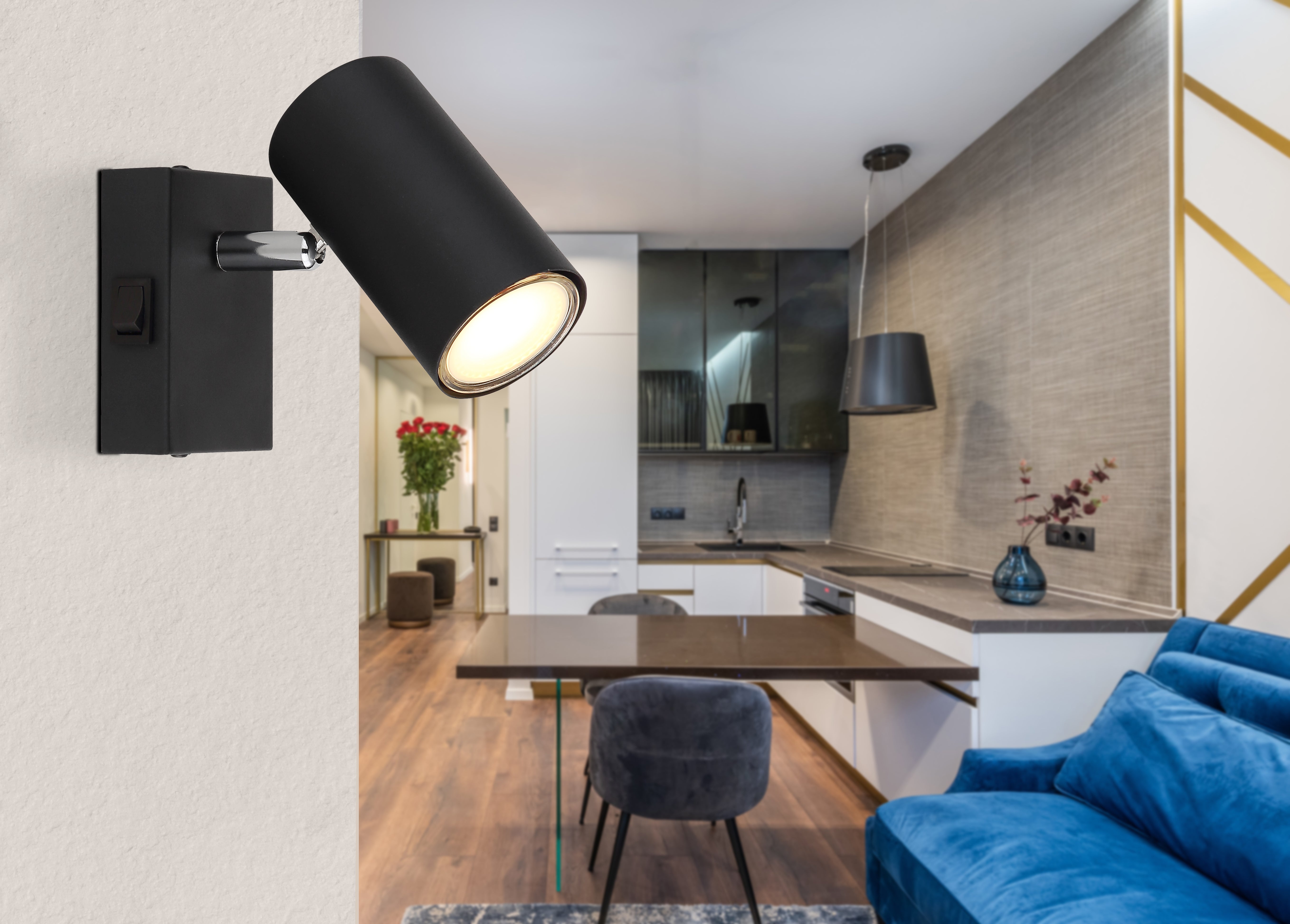 Globo Lighting - ROBBY – Serie di Faretti Color Nero