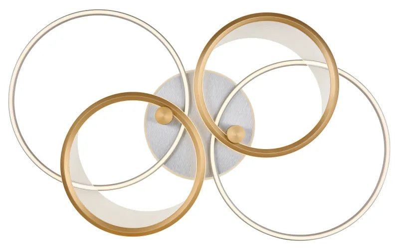 Plafoniera UMBRA Globo Lighting LED Dimmerabile Argento e Oro