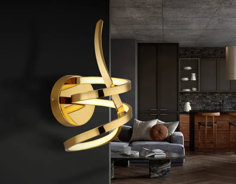 Applique IDUNA Globo Lighting LED Oro Spazzolato