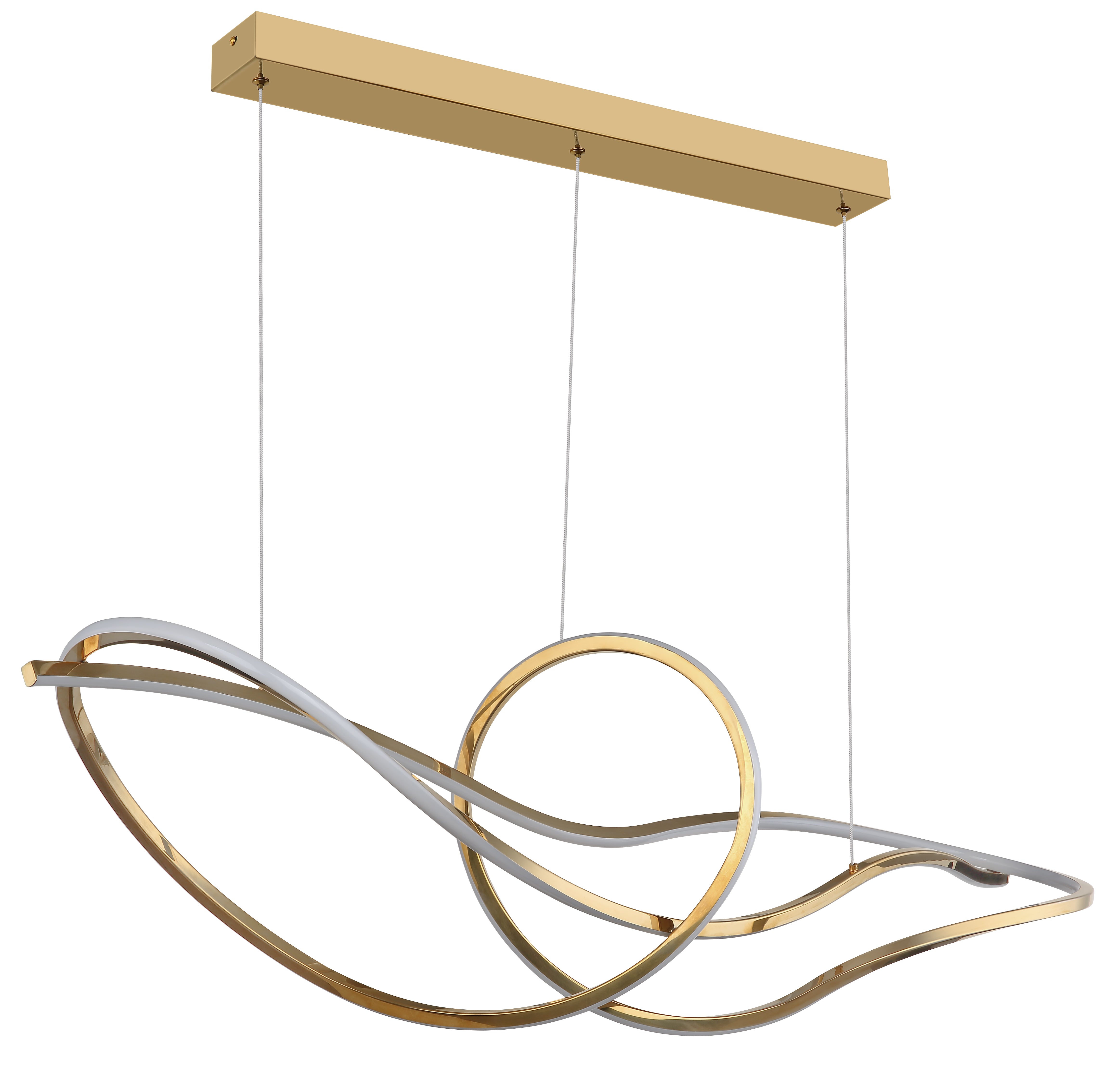 Globo Lighting - IDUNA – Lampada a Sospensione in Metallo Oro con LED Dimmerabile