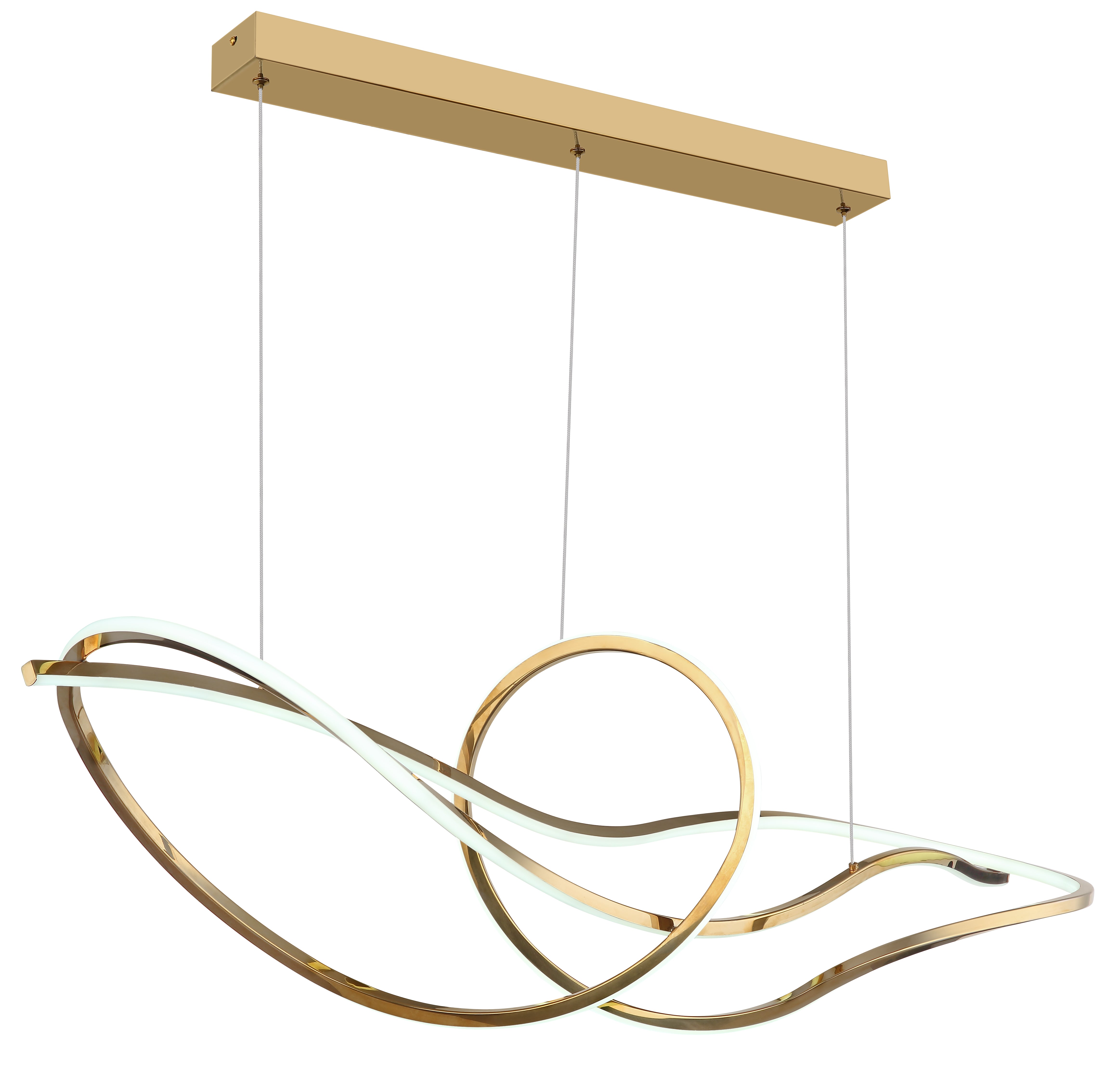 Globo Lighting - IDUNA – Lampada a Sospensione in Metallo Oro con LED Dimmerabile