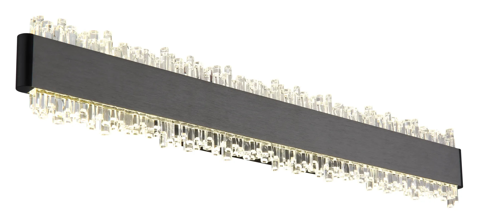 Applique STALAGMITA Globo Lighting LED Nero Opaco con Cristalli Acrilici