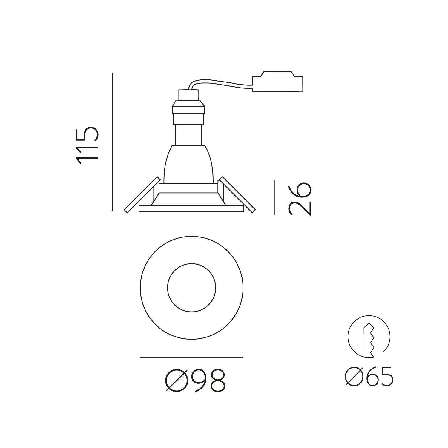 Acb - Antea Recessed - Faretto da Incasso