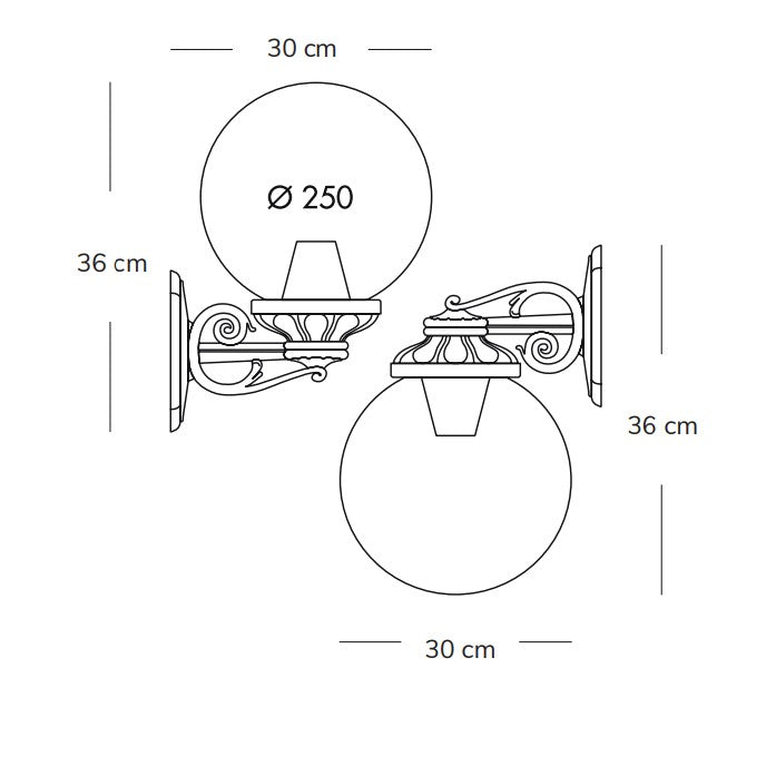 Bisso Globo 250 - UP&DOWN - Lanterna Fumagalli