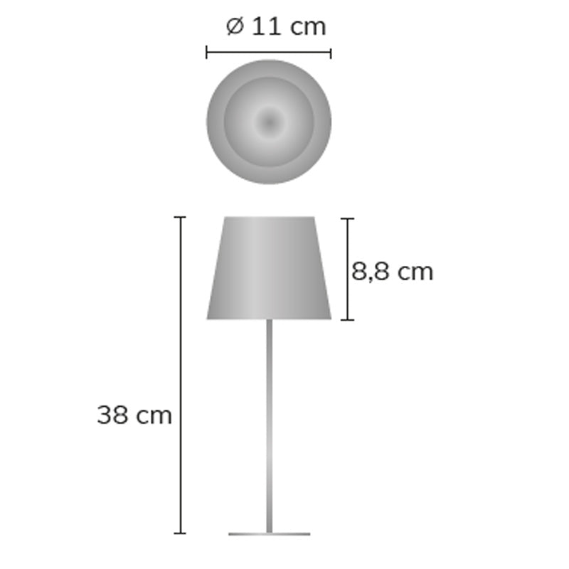 Idea - Lampada da Tavolo da esterno senza fili