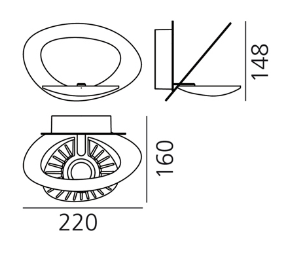 Artemide - Pirce Micro Led Parete - Applique