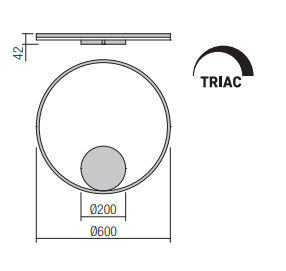 Redo - Orbit Bronzo Luce Indiretta - Triac(Dimmerabile)