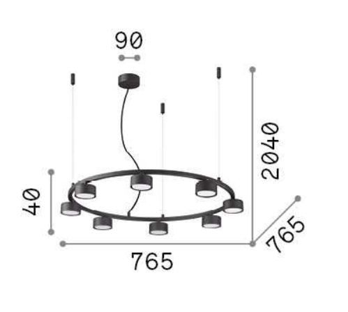 Ideal Lux - Minor Circolar - Lampadario