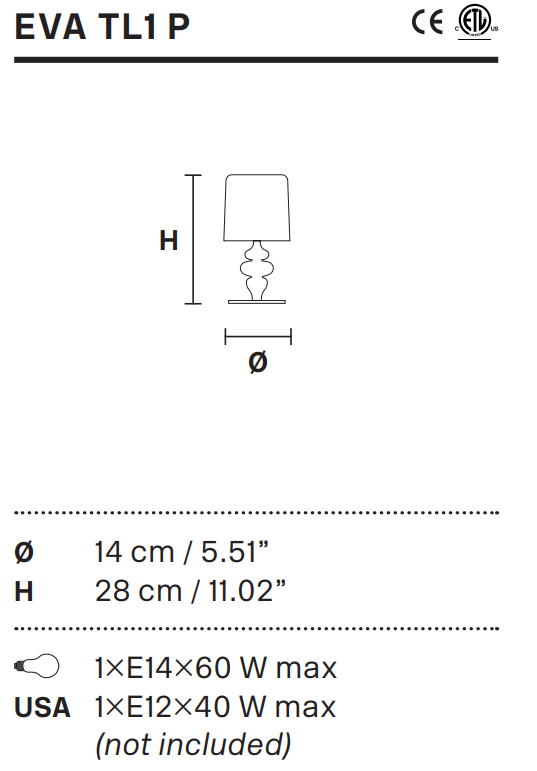 EVA TL 1 P – Masiero Dimore