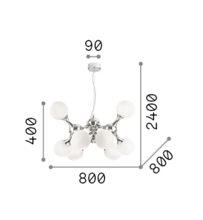 Ideal Lux - Nodi sp9 - Lampadario