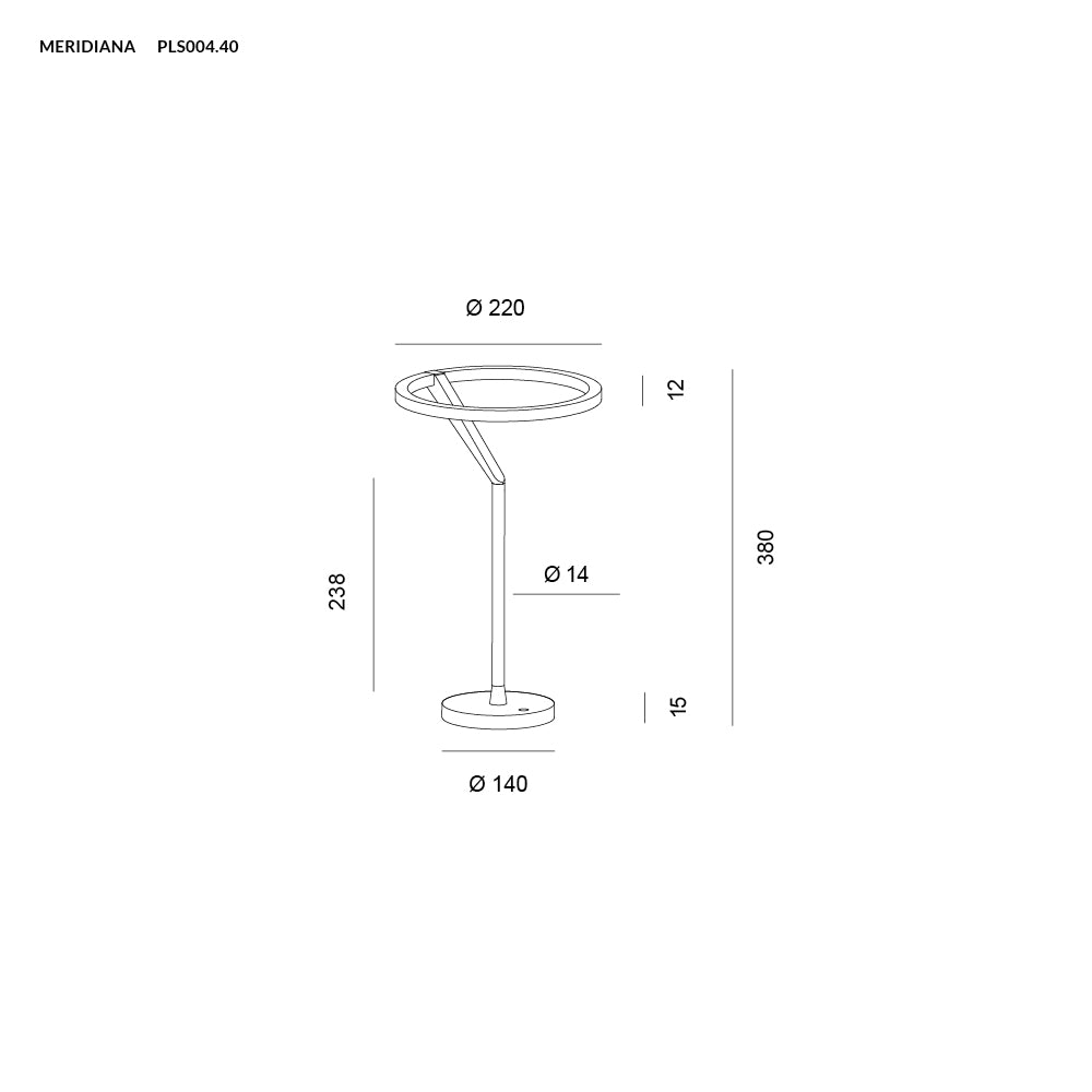 Vivida - Meridiana 3000K- 4000K - Lampada da Tavolo