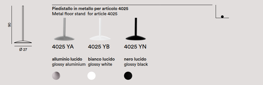Perenz ARC - Piedistallo in Alluminio