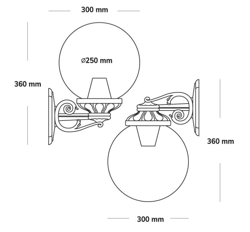 Bisso Globo 250 - UP&DOWN - Lanterna Fumagalli